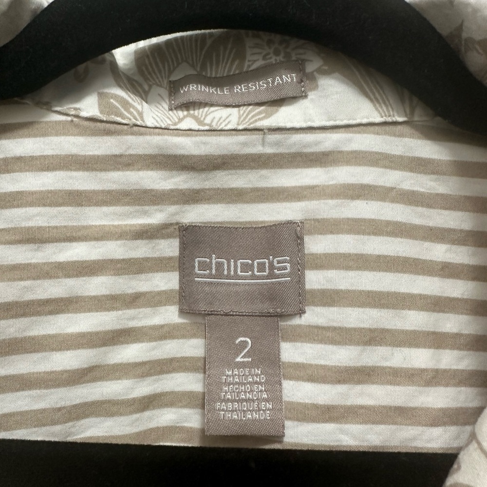 Chico's 100%‎ Cotton Women’s Top - Picture 2 of 4